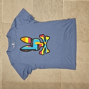 Psycho Bunny Small Blue + Multicolor T-Shirt